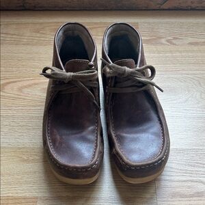 Men's Clarks Brown Leather Shoes